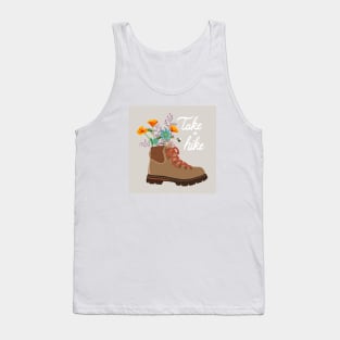 Take a Hike Hiking Boot with Flowers Tank Top